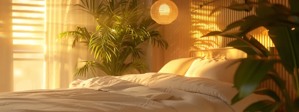 a serene bedroom setting bathed in soft, golden light, featuring a restful figure peacefully sleeping, symbolizing the harmonious influence of dental partnerships on enhanced sleep health.